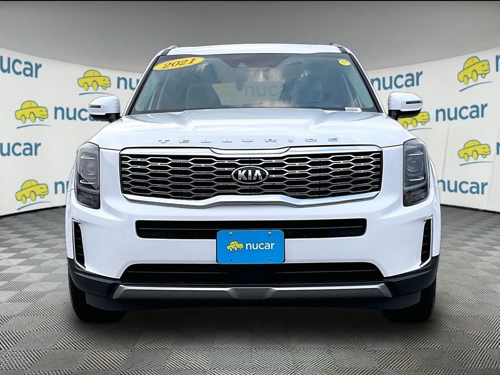 Used 2021 White Kia EX image 2