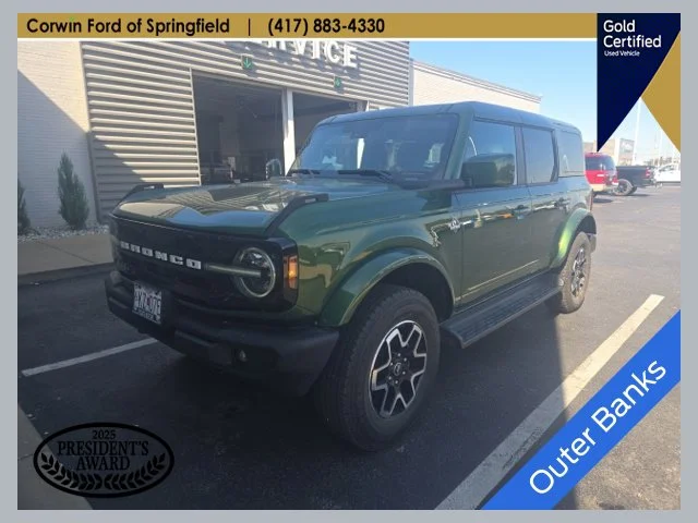 Certified Used 2025 Eruption Green Metallic Ford Outer Banks image 1