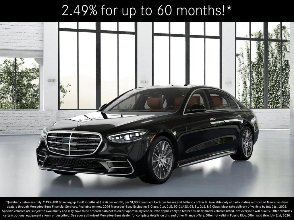 New 2026 Obsidian Black Metallic Mercedes-Benz S 580 image 82
