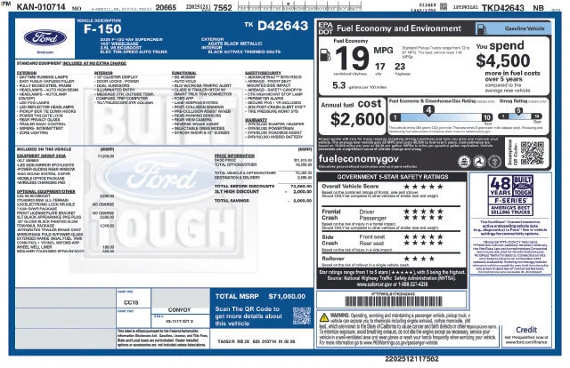 New 2026 Agate Black Metallic Ford XLT image 5
