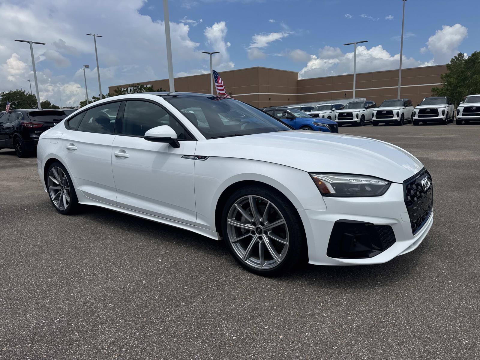 Used 2025 White Audi 45 S line Premium Plus image 3
