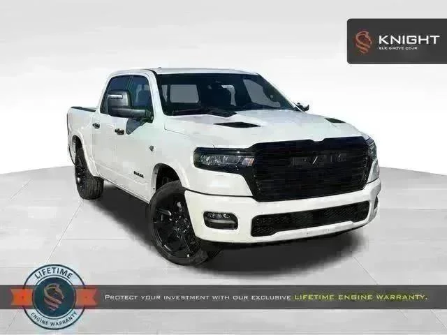 New 2026 Ivory White Tri-Coat Pearl-Coat Exterior Paint RAM LARAMIE image 1