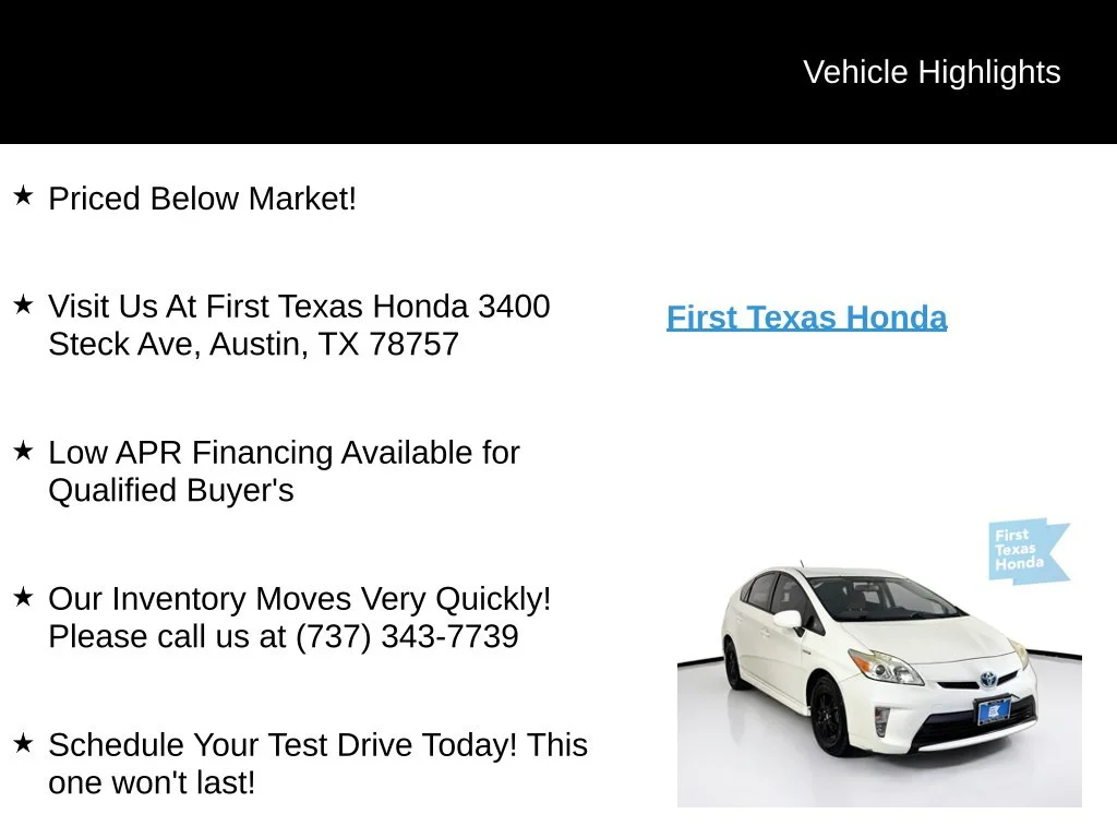 Used 2015 Blizzard Pearl Toyota Two image 9