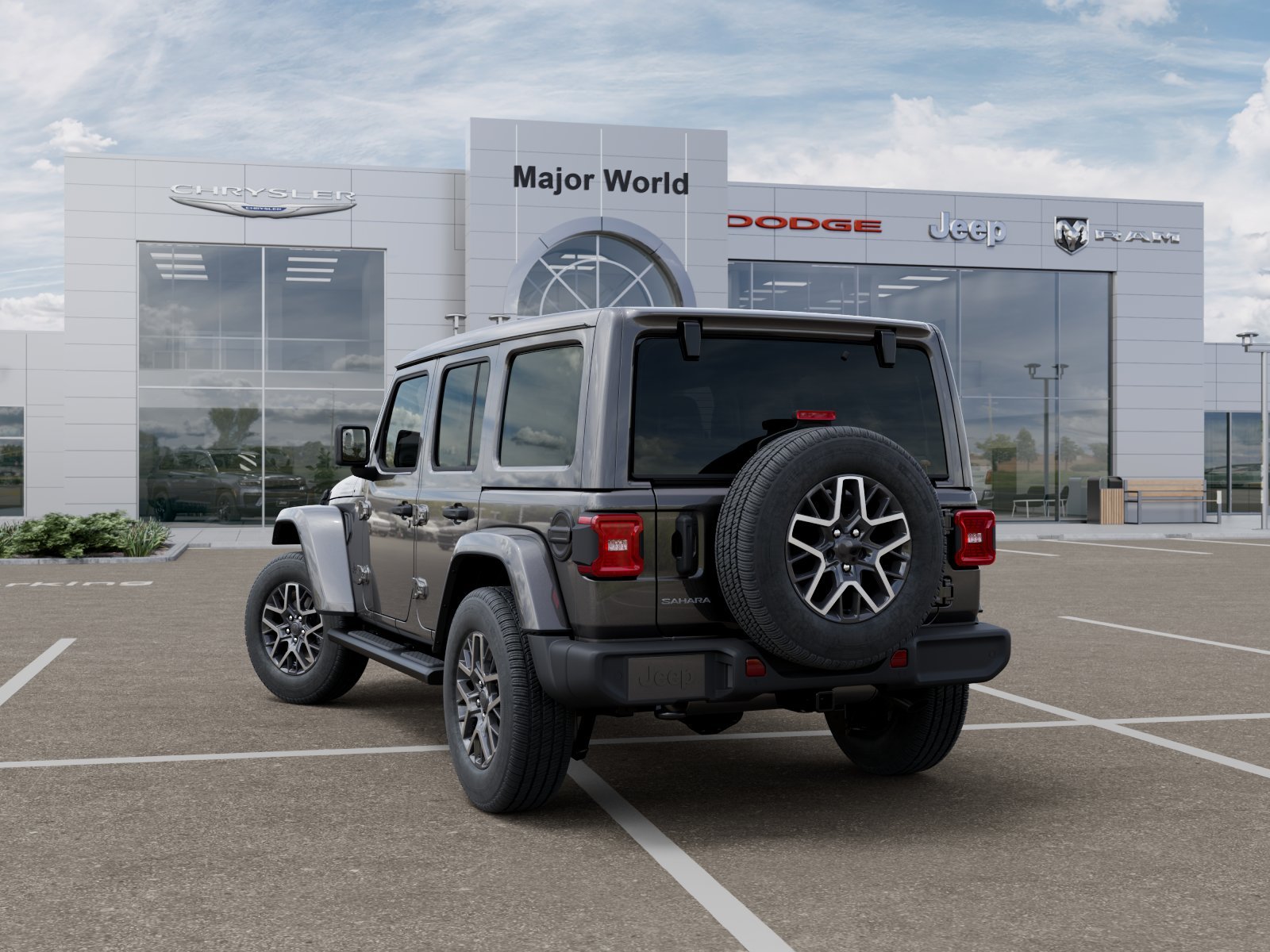New 2026 Granite Crystal Metallic Clear-Coat Exterior Paint Jeep Sahara image 3