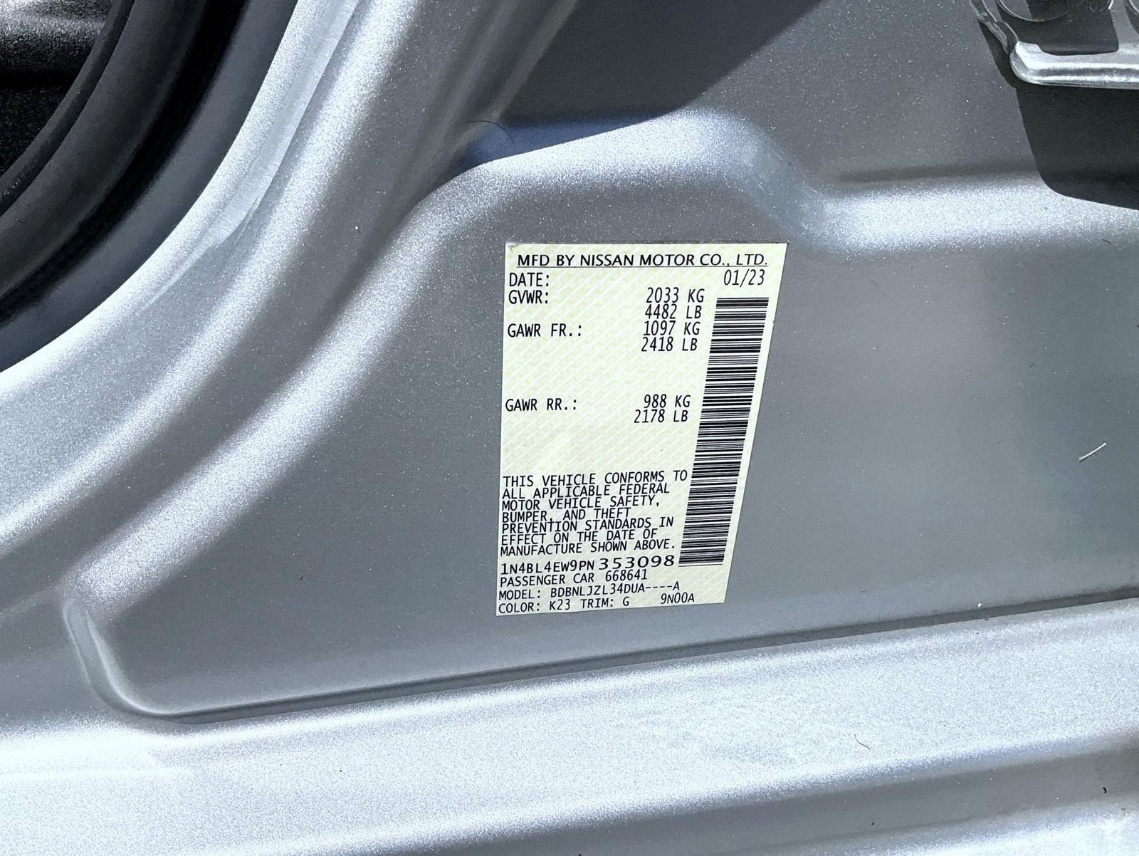Used 2023 Silver Nissan 2.5 SL image 25
