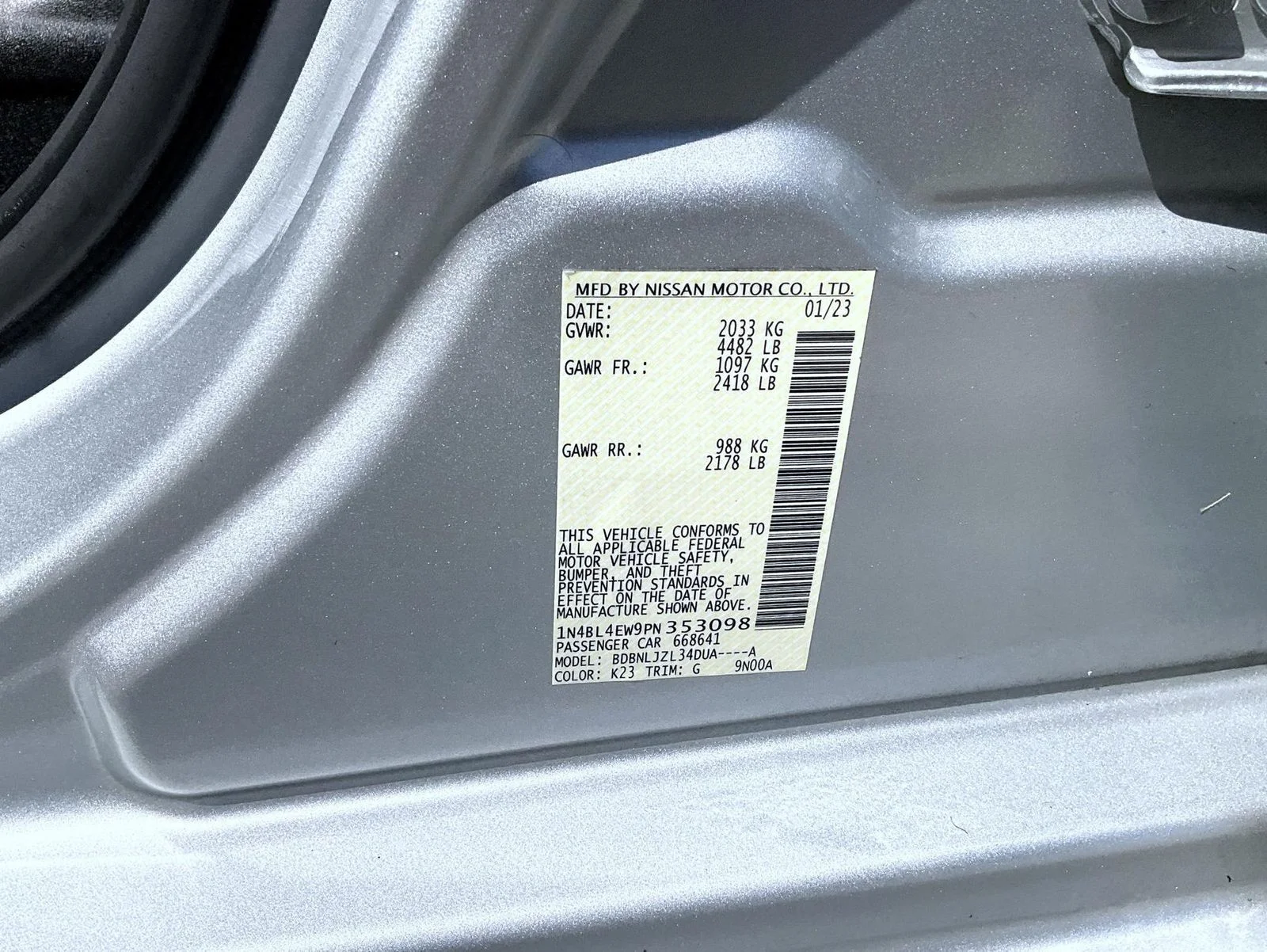 Used 2023 Silver Nissan 2.5 SL image 25