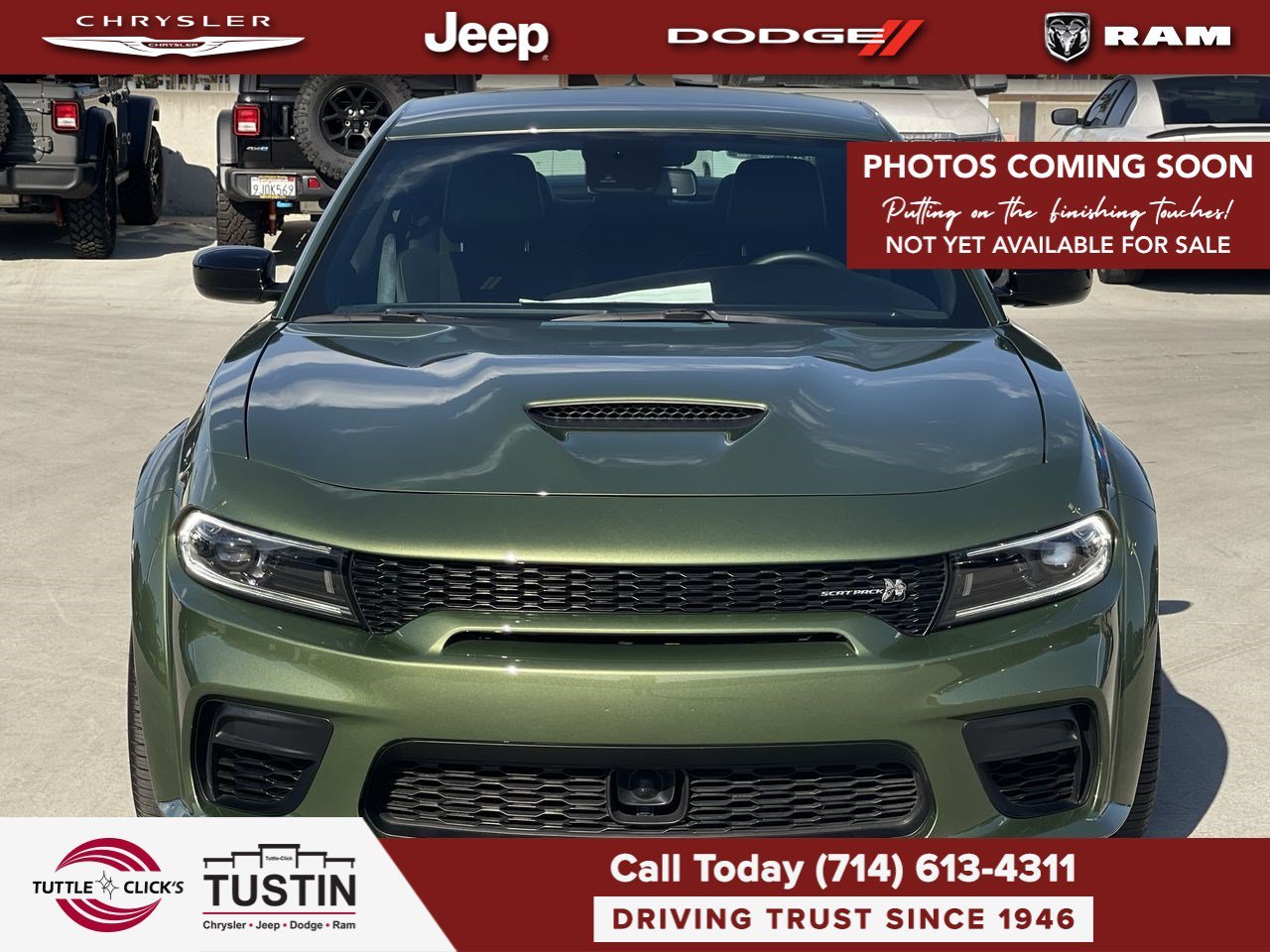 Used 2023 F8 Green Dodge Scat Pack Widebody image 1