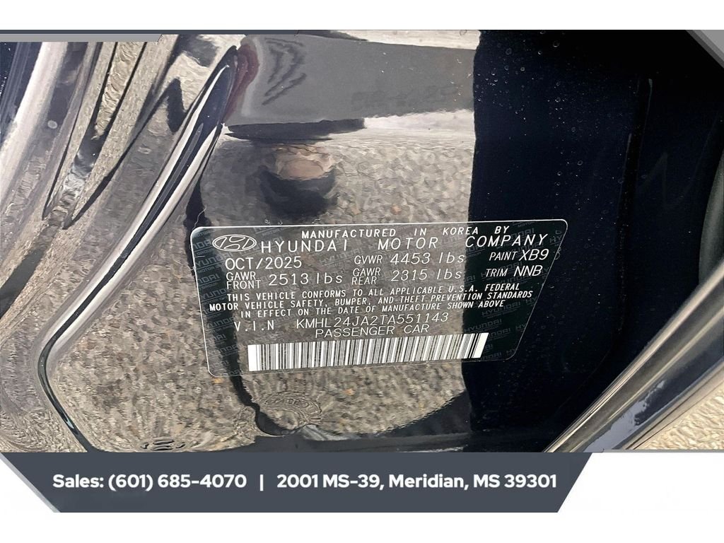 Certified Used 2026 CARBON BLUE Hyundai SE image 7