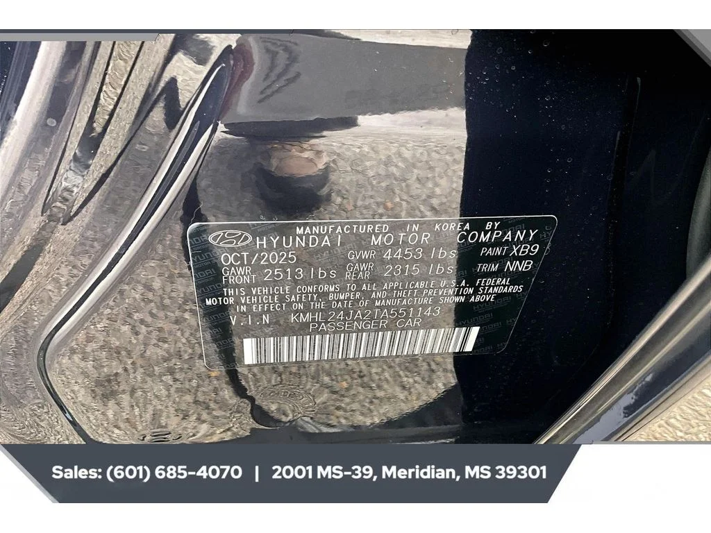 Used 2026 CARBON BLUE Hyundai SE image 7