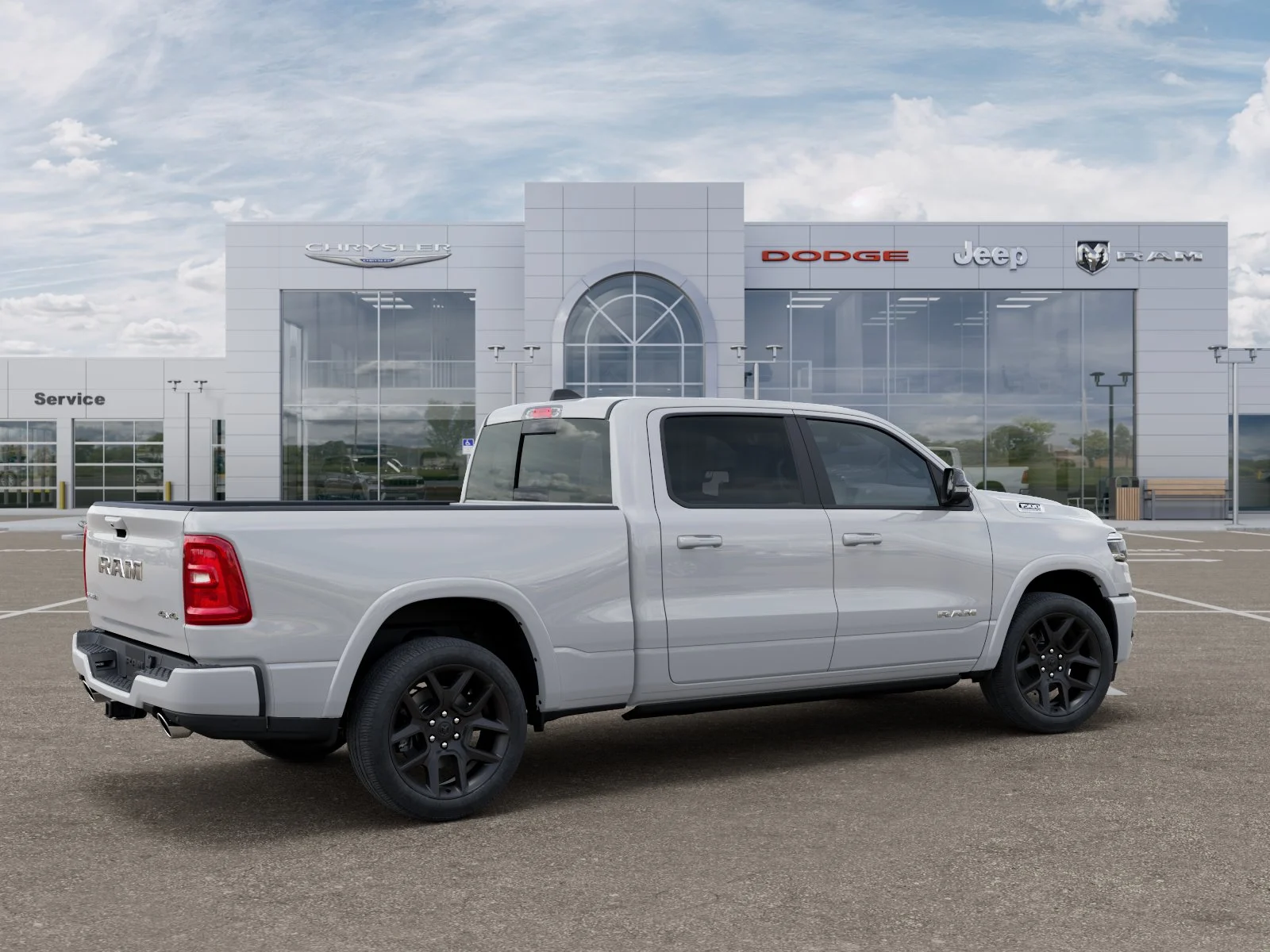 New 2026 Bright White Clear-Coat Exterior Paint RAM Laramie image 40