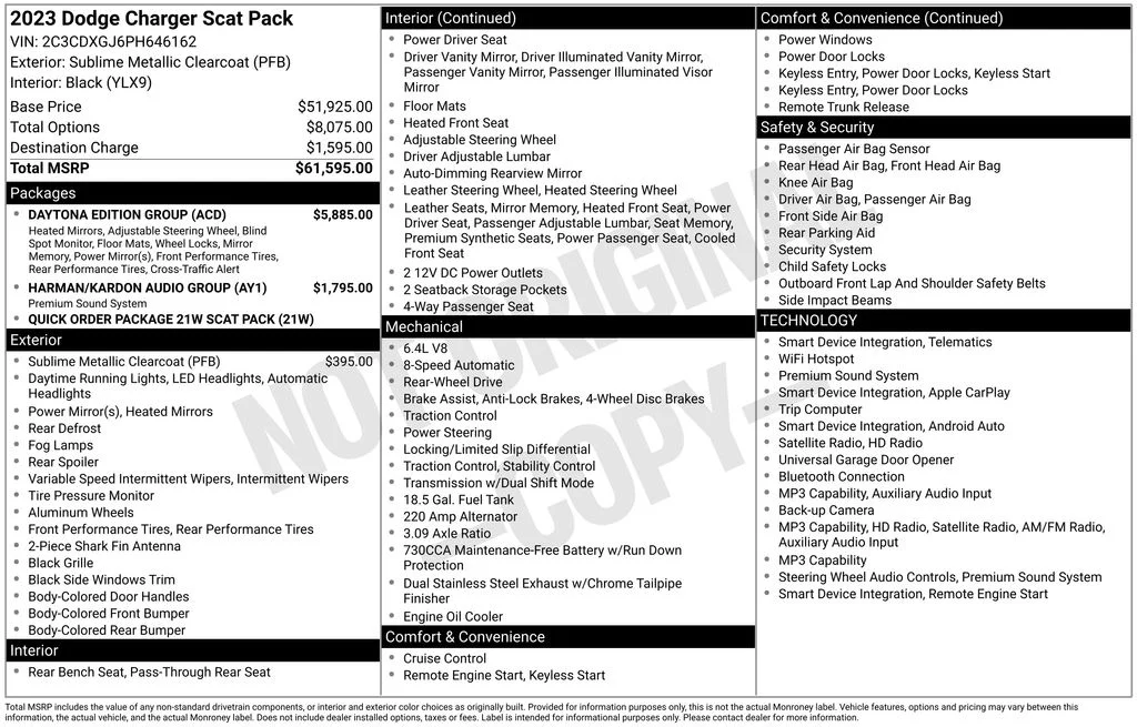 Used 2023 Green Dodge R T Scat Pack image 2