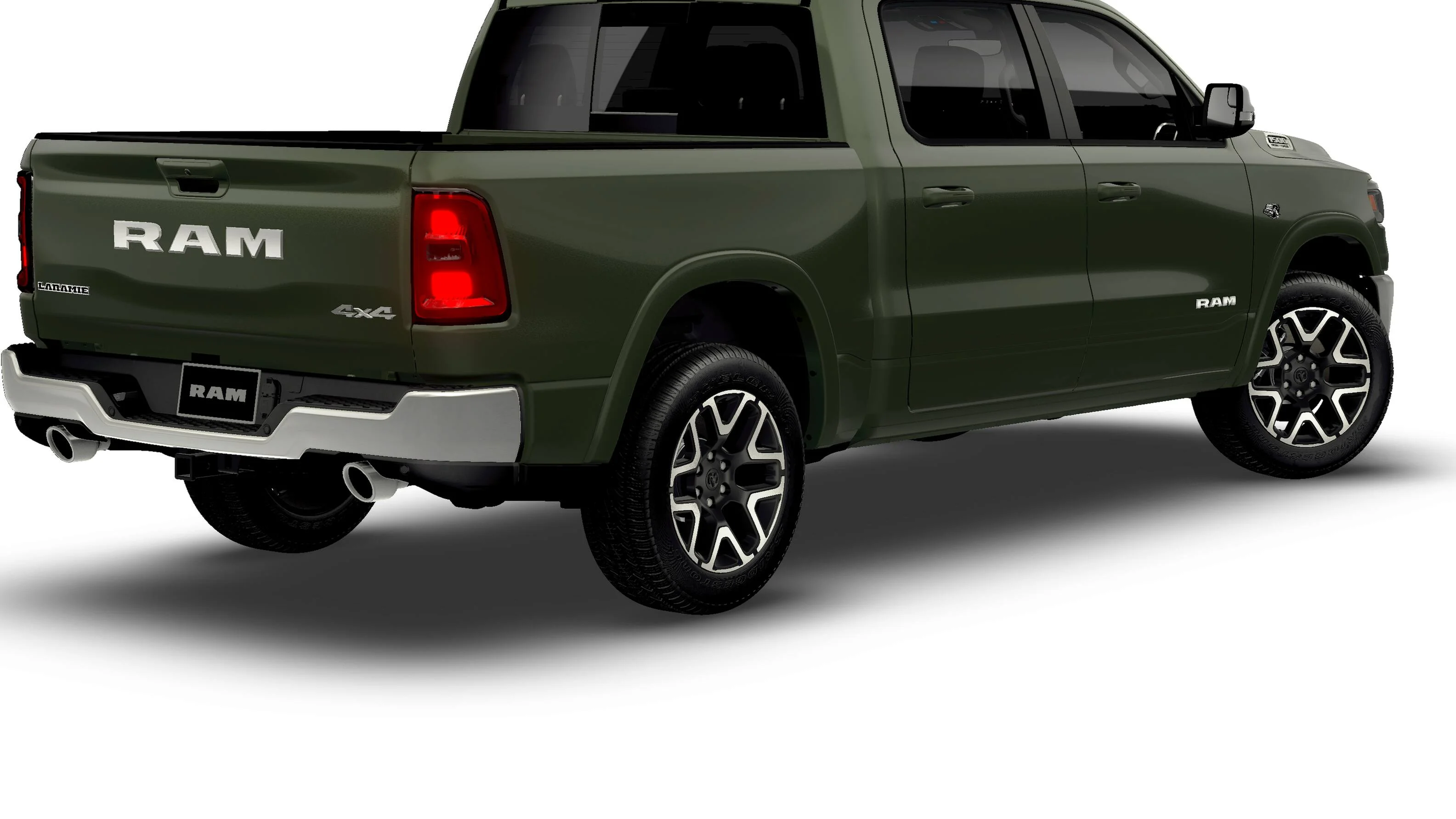 New 2026 Serrano-Green Metallic Exterior Paint RAM LARAMIE image 2