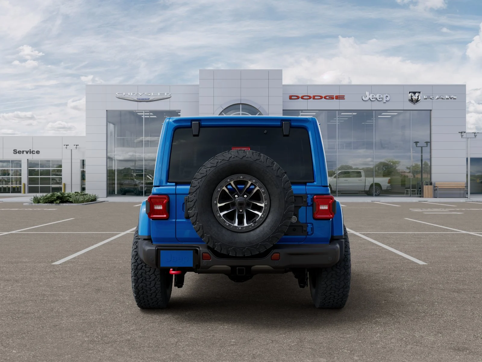 New 2026 Hydro Blue Pearl-Coat Exterior Paint Jeep Rubicon X image 7