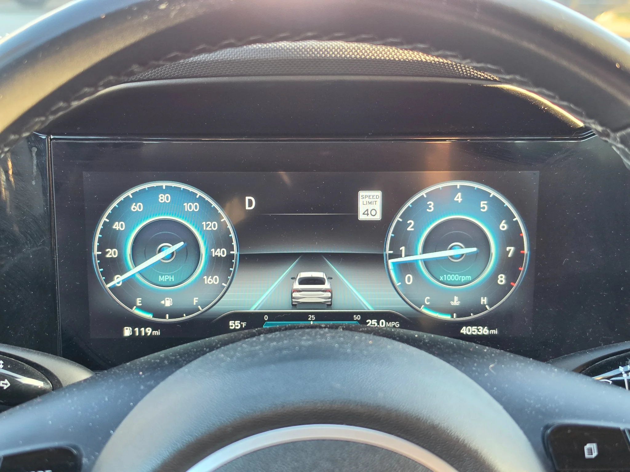 Used 2023 Intense Blue Hyundai SEL image 12