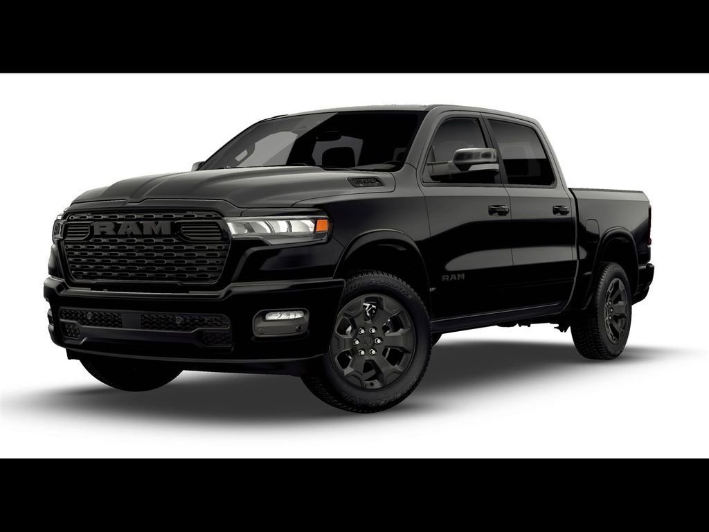 New 2026 Diamond Black Crystal Pearl-Coat Exterior Paint RAM Big Horn/Lone Star image 1