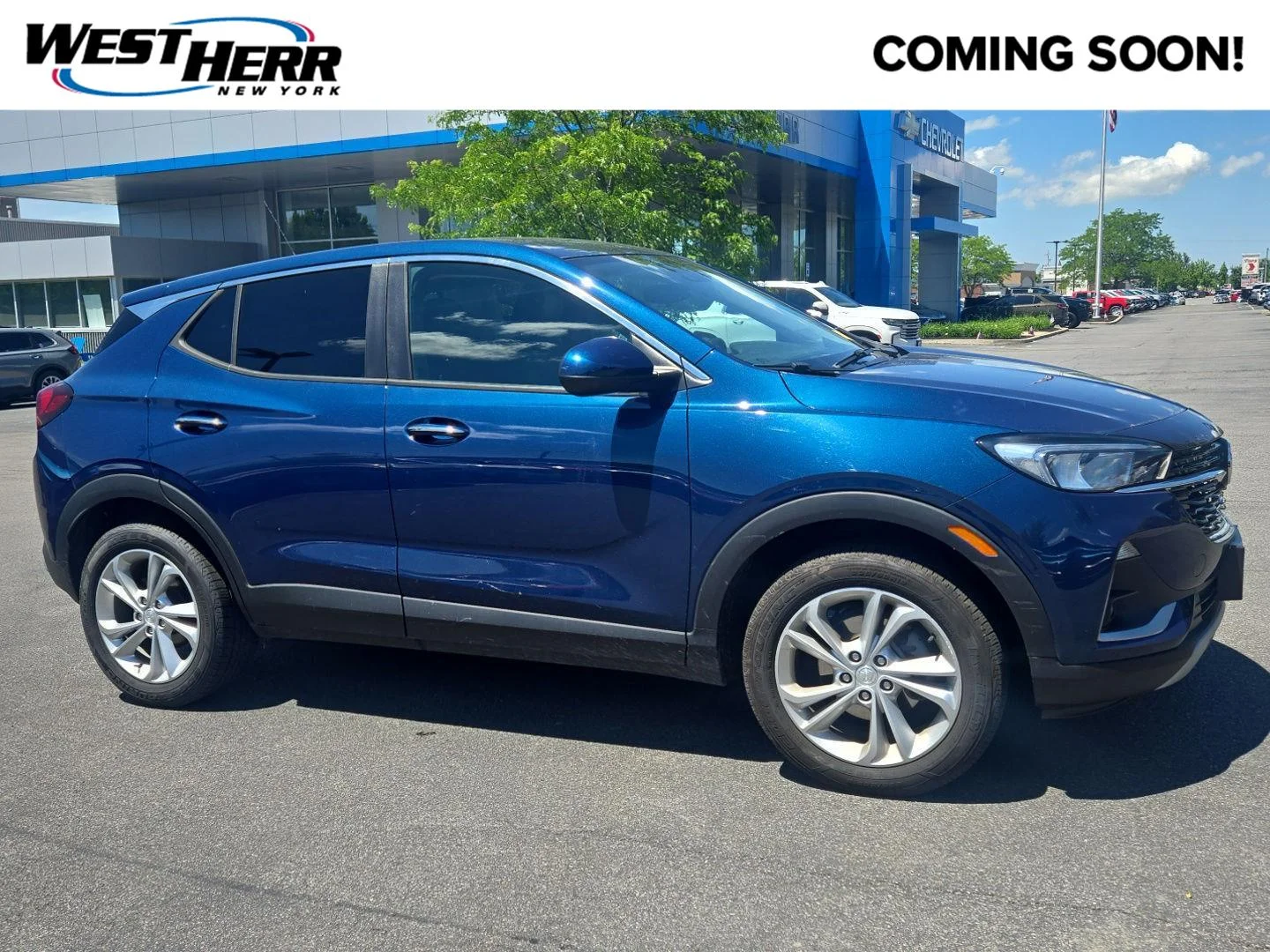 Used 2021 Deep Azure Metallic Buick Preferred image 1