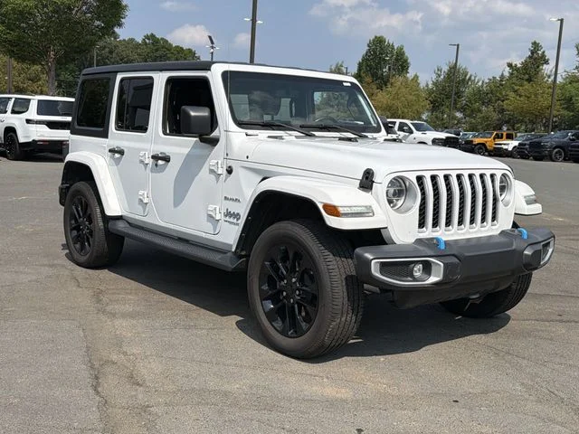 Used 2022 White Jeep Unlimited Sahara 4xe image 6