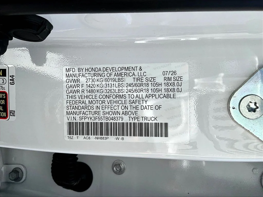 New 2026 Platinum White Pearl Honda RTL image 19