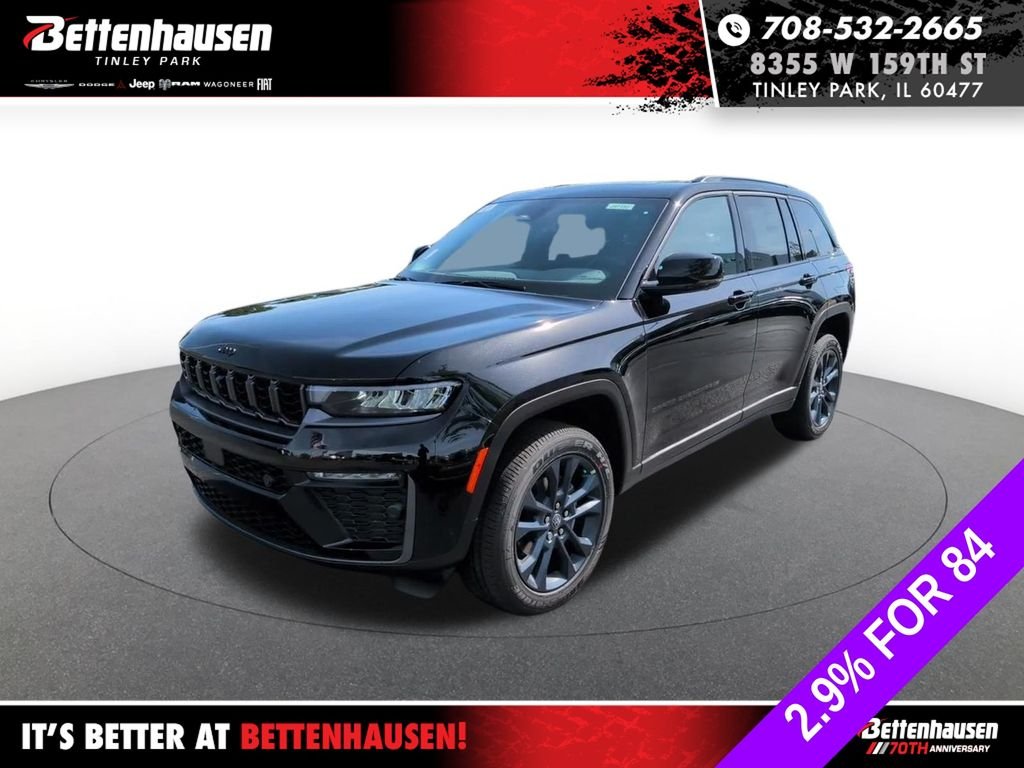 New 2026 Diamond Black Crystal Pearl-Coat Exterior Paint Jeep Limited image 1
