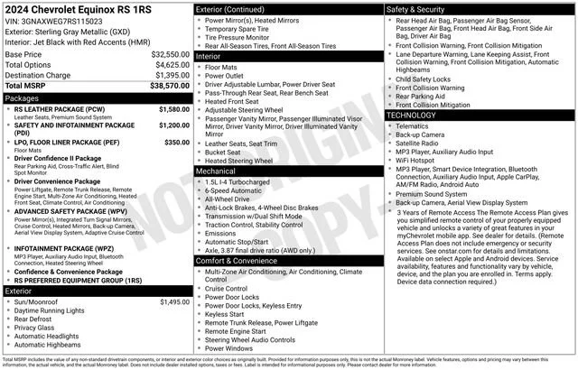 Used 2024 Sterling Gray Metallic Chevrolet RS image 5