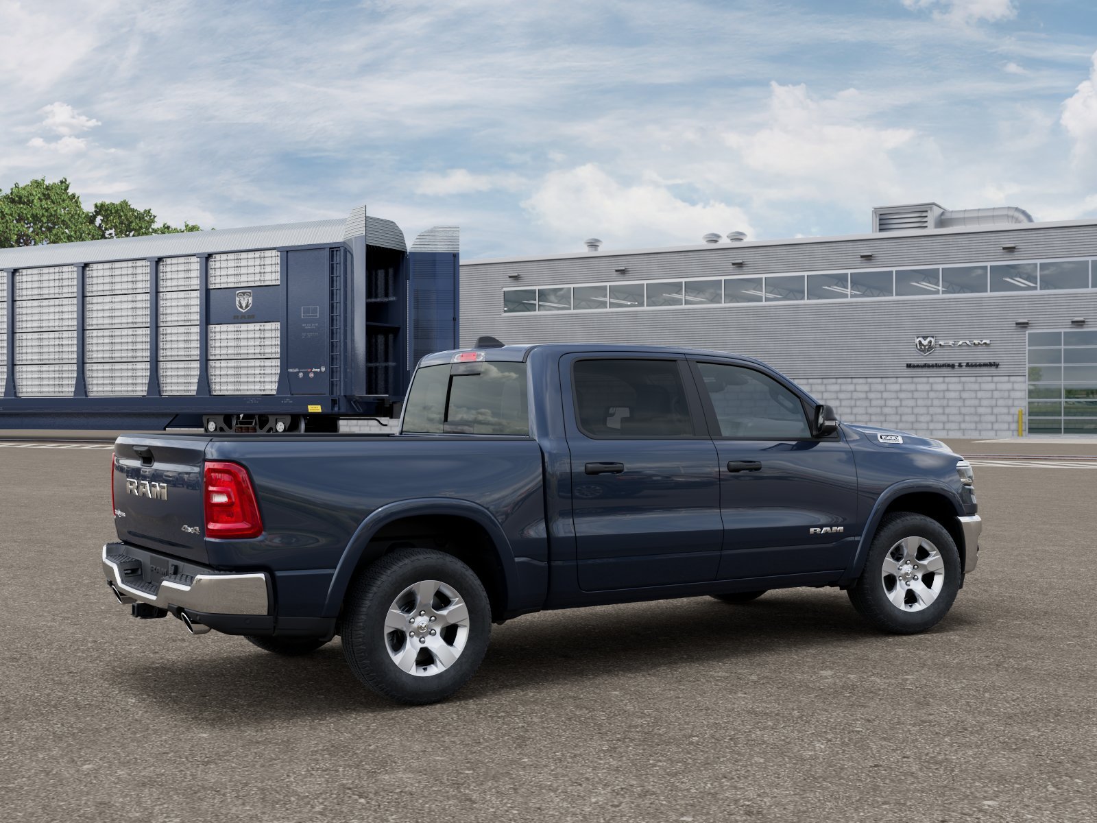 New 2026 Forged Blue Metallic Exterior Paint RAM LONE STAR image 2