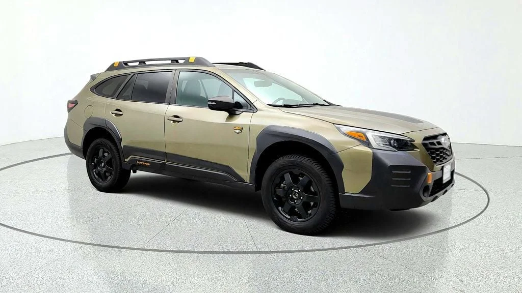 Used 2022 Autumn Green Metallic Subaru Wilderness CVT w/ Power Moonroof & Navigation image 3