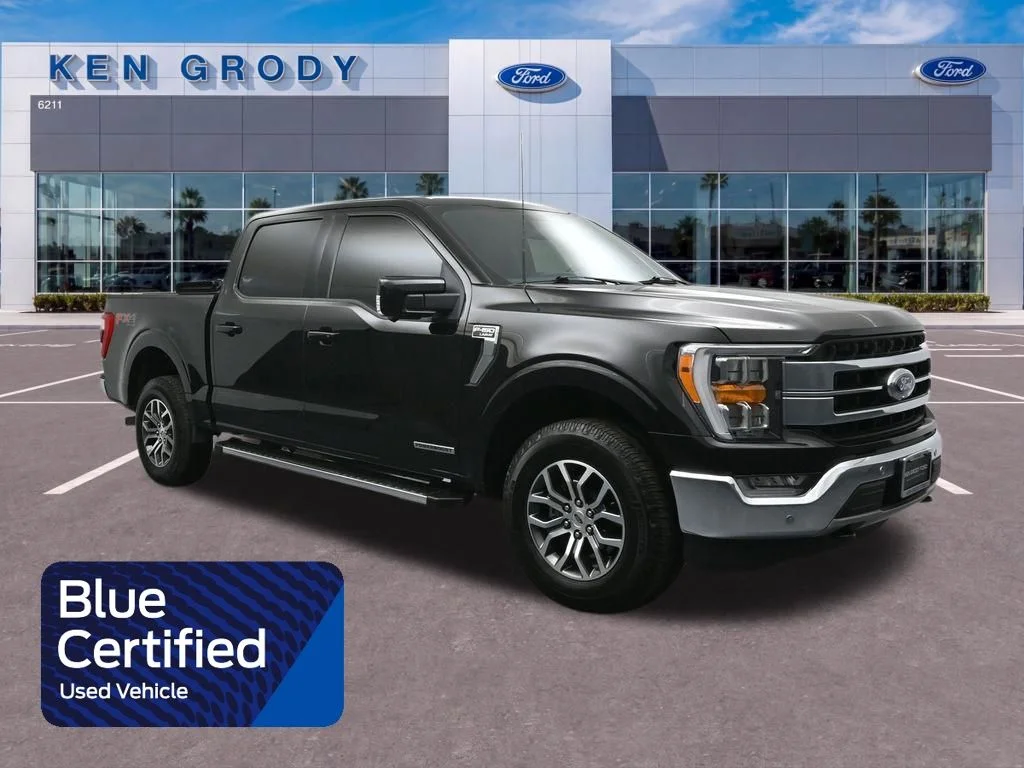 Certified Used 2022 Black Ford Lariat image 1