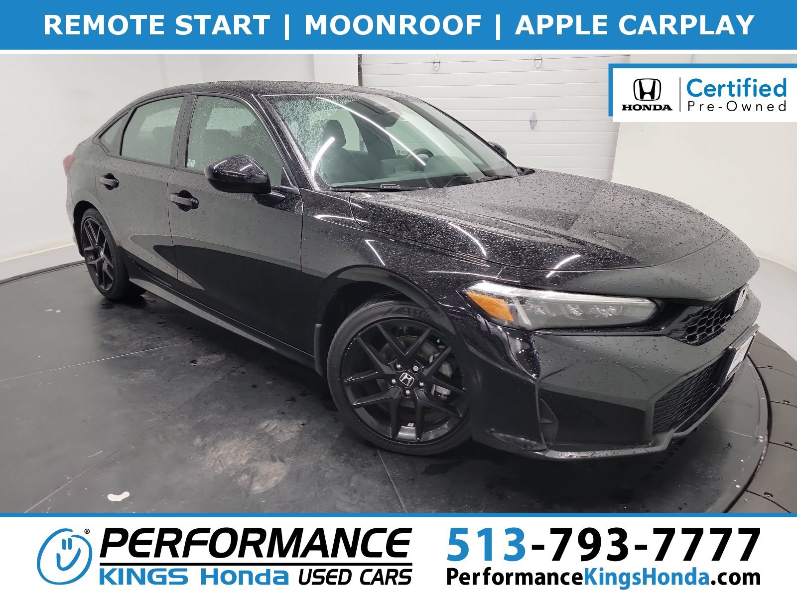 Certified Used 2025 Crystal Black Pearl Honda 4D HYBRID SPORT image 34
