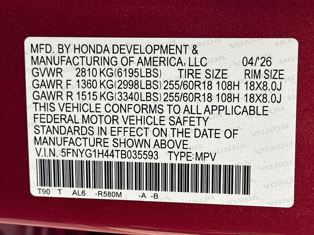 2026 Honda Pilot EX-L - Photo 33
