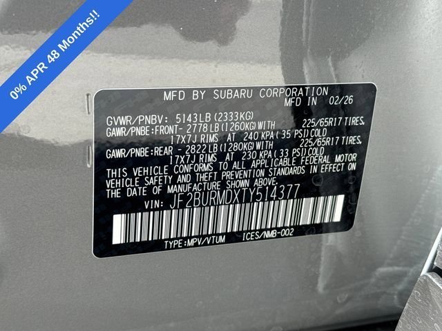 New 2026 RIVER ROCK PEARL Subaru Wilderness image 42