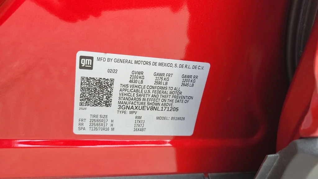 Used 2022 CHERRY RED TINTCOAT Chevrolet LT image 27