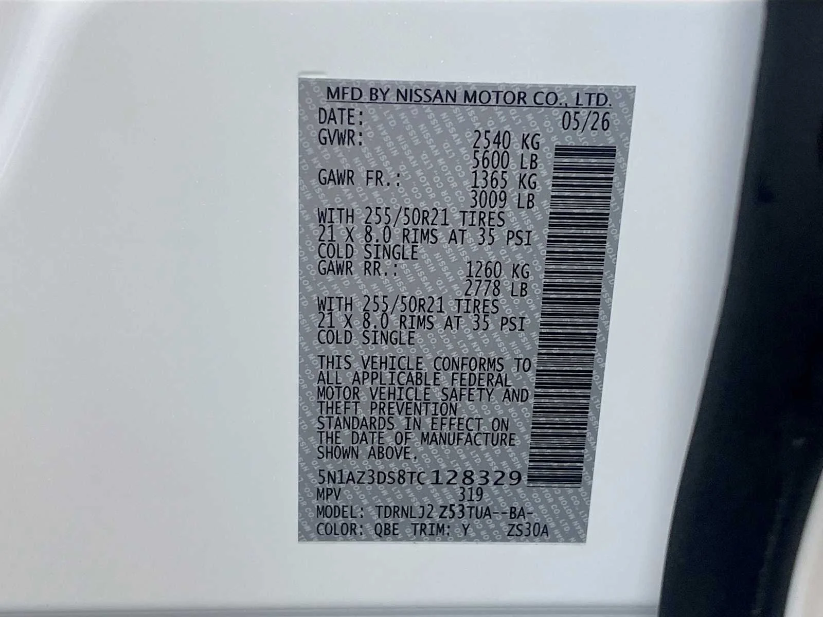 New 2026 Everest White Pearl TriCoat Nissan Platinum image 6