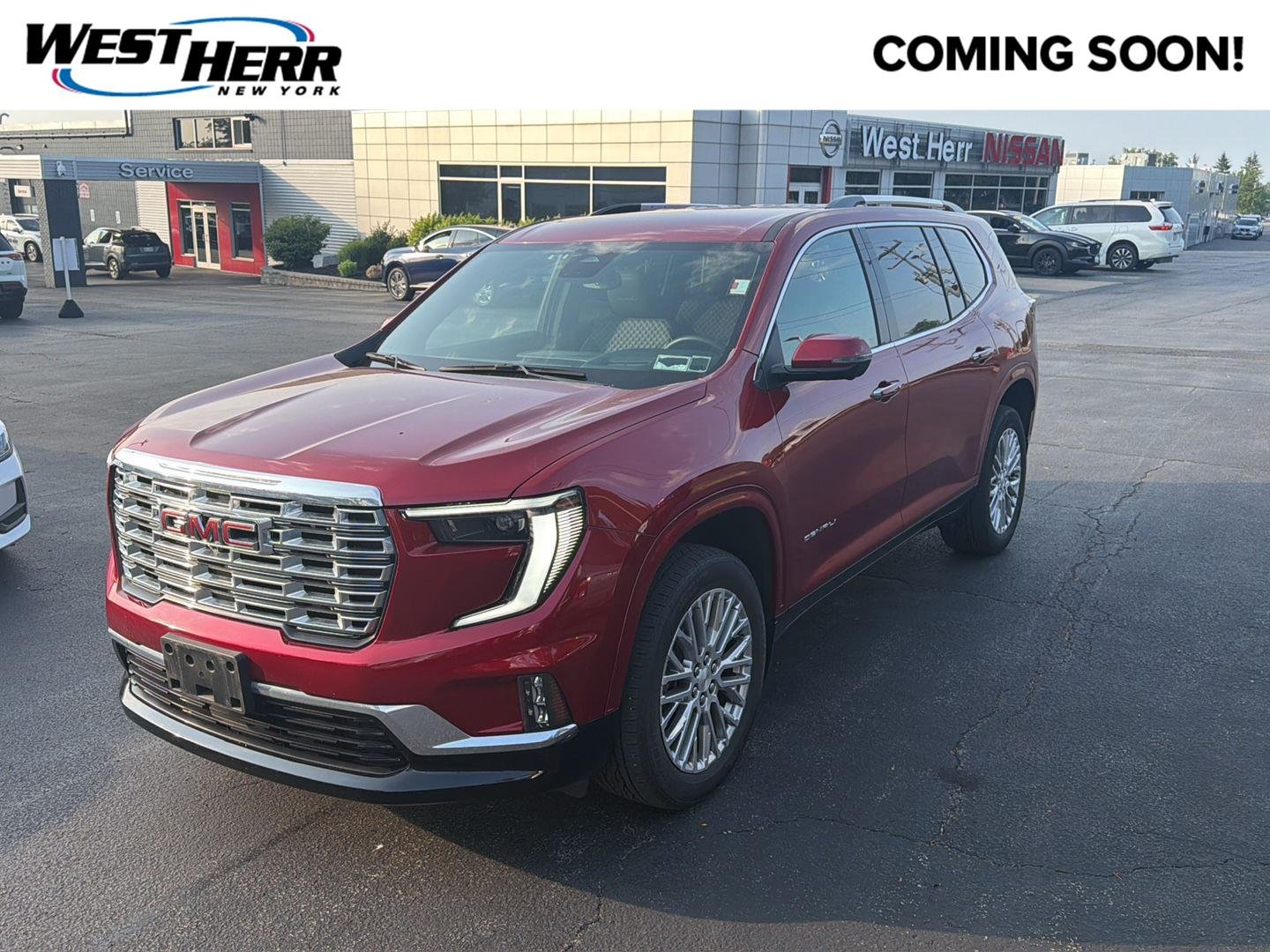 Used 2024 Volcanic Red Tintcoat GMC AWD Denali image 1