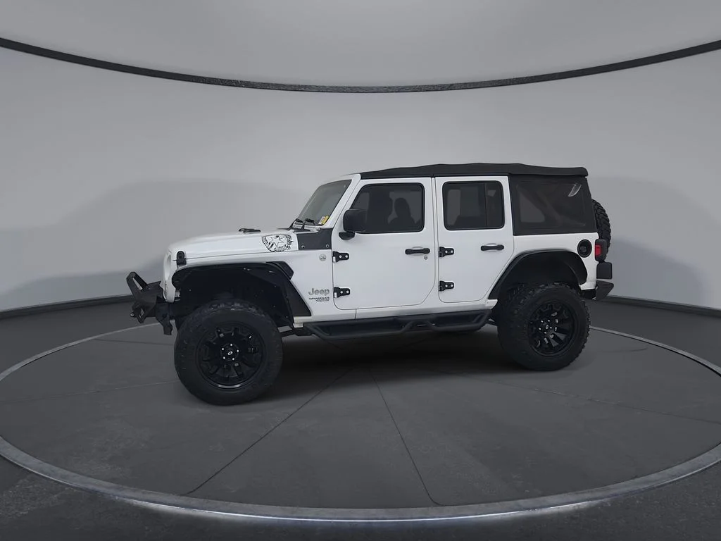 Used 2018 White Jeep Unlimited Sport image 8