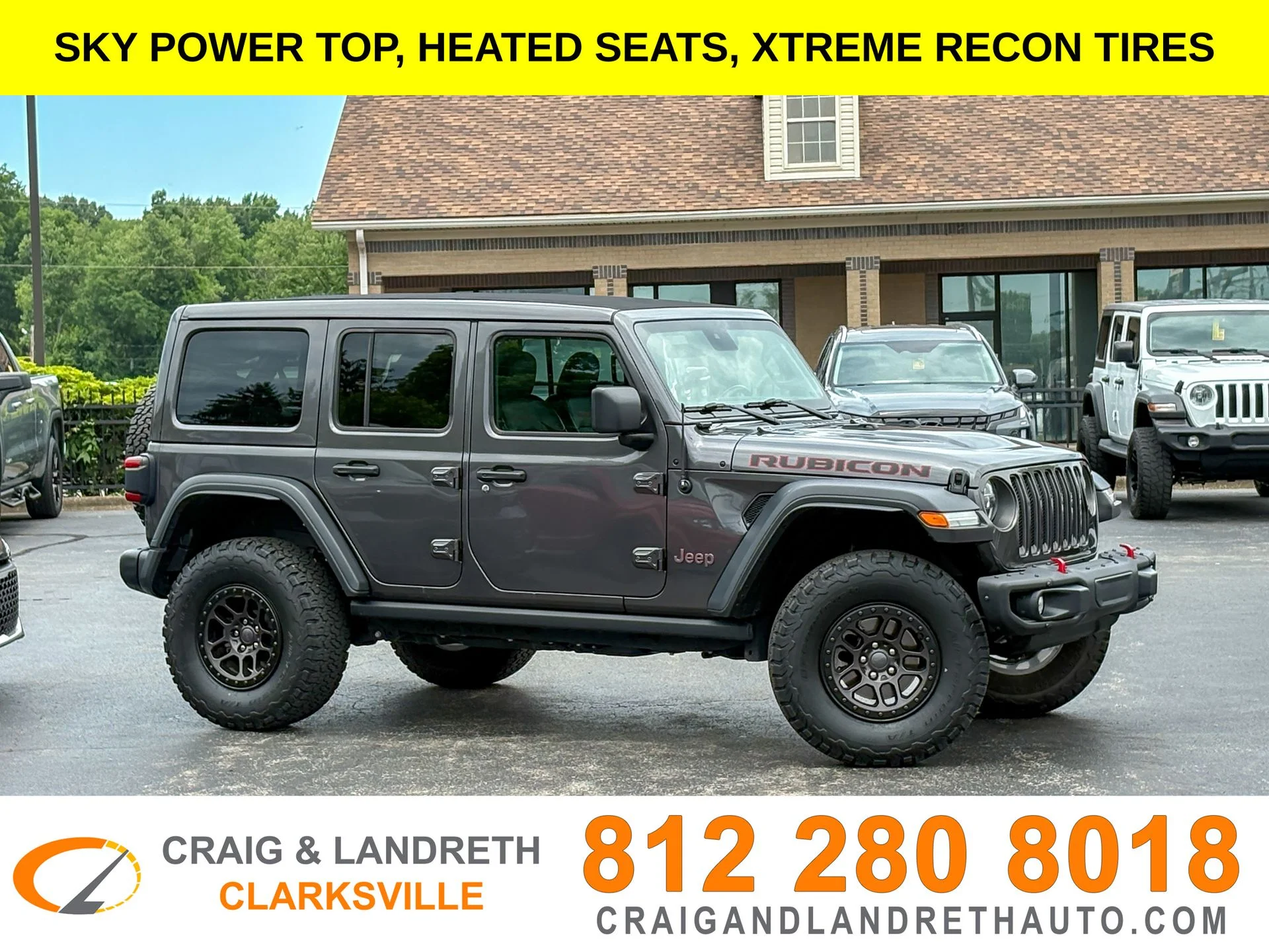 Used 2022 Gray Jeep Unlimited Rubicon image 1