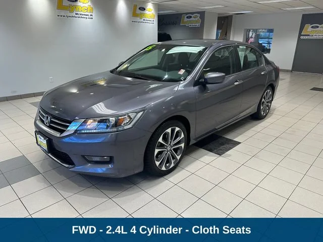 Used 2015 Honda Accord Sport with VIN 1HGCR2F53FA022094 for sale in Mount Vernon, IA