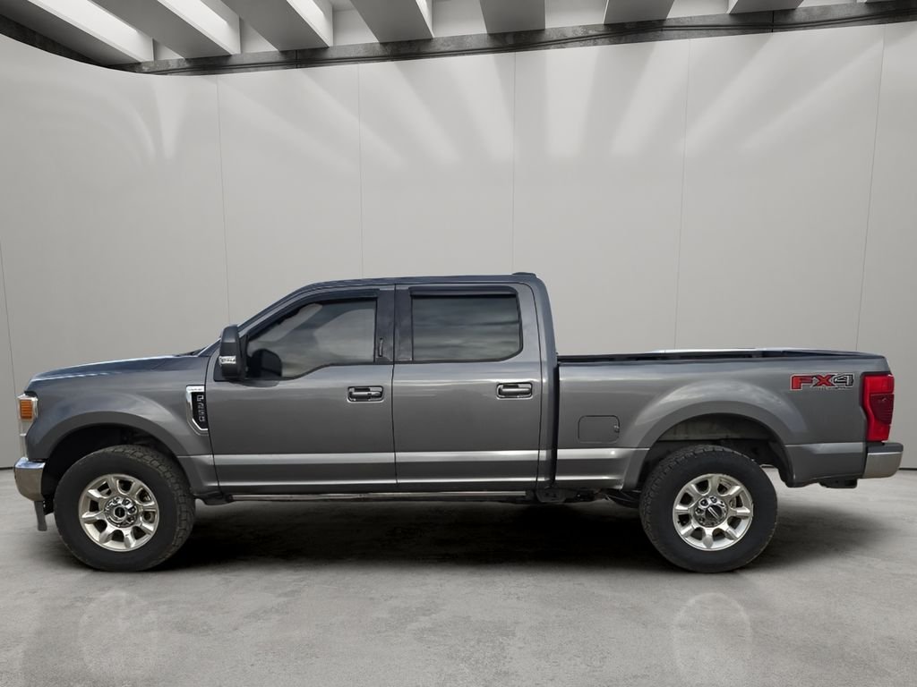 Used 2021 Carbonized Gray Metallic Ford LARIAT image 2