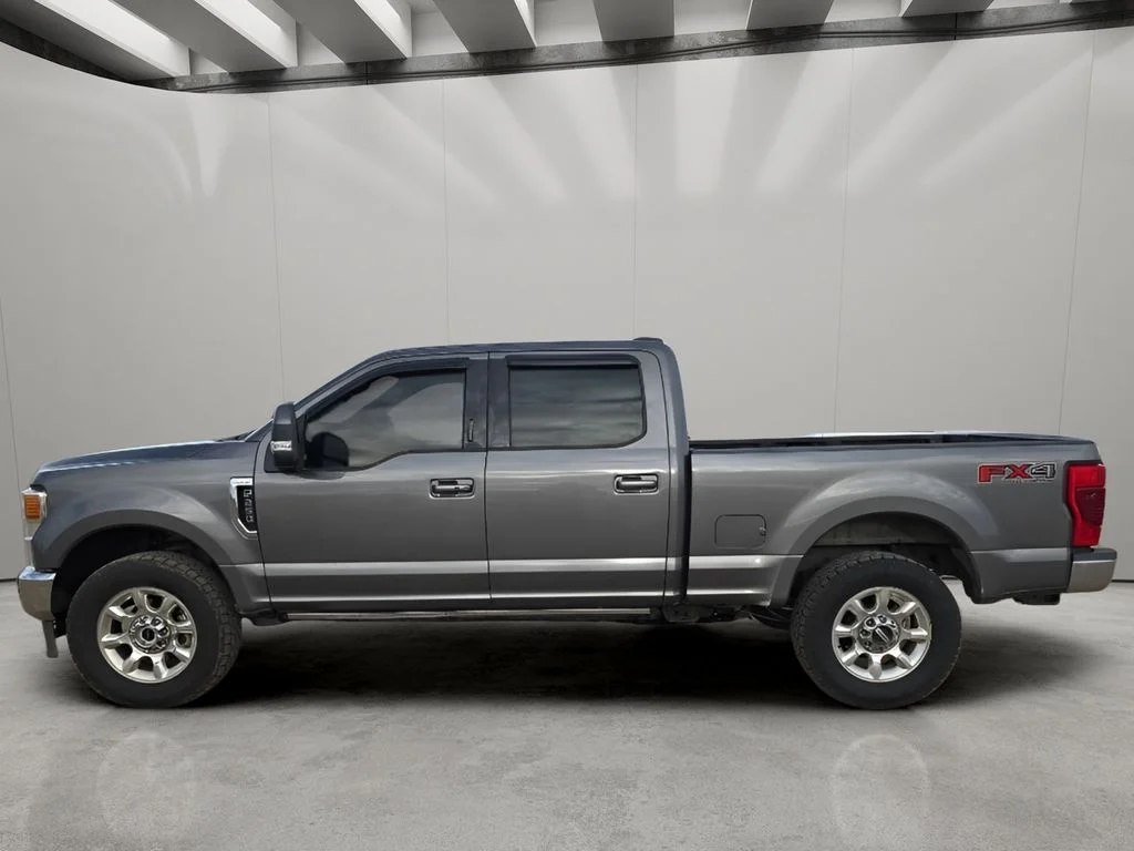 Used 2021 Carbonized Gray Metallic Ford LARIAT image 2