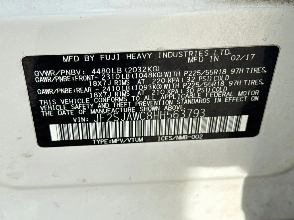 Used 2017 White Subaru 2.5i Touring image 42