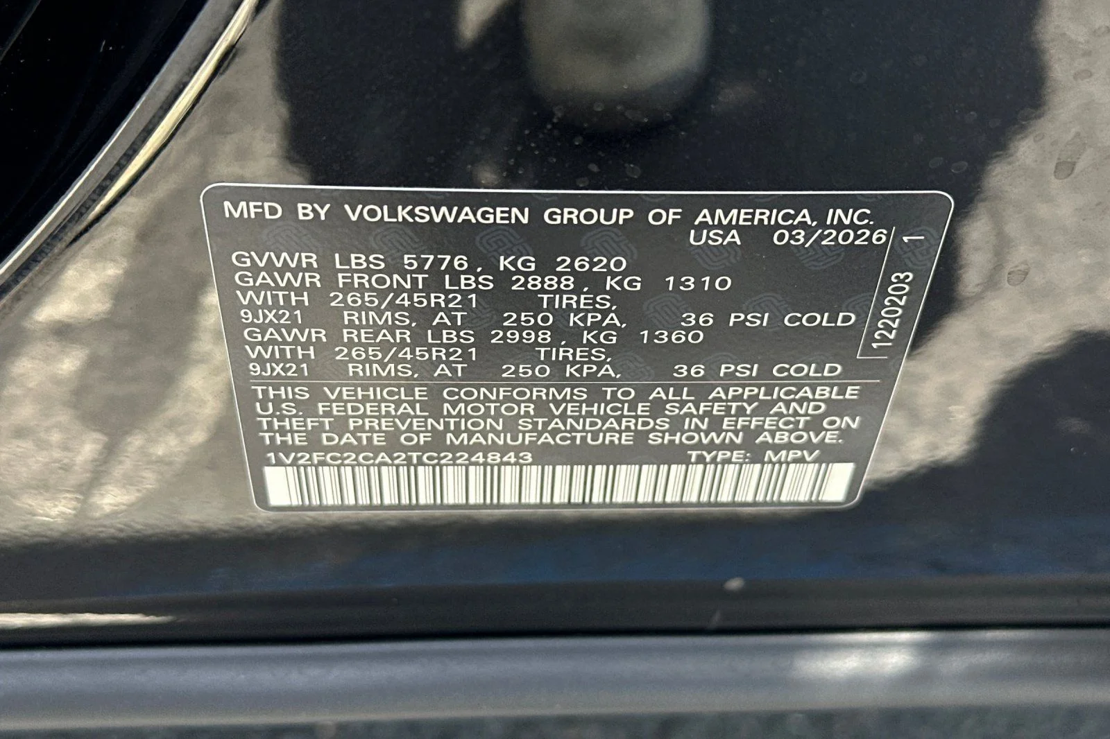 New 2026 Black Volkswagen 2.0T SEL Premium R-Line image 24