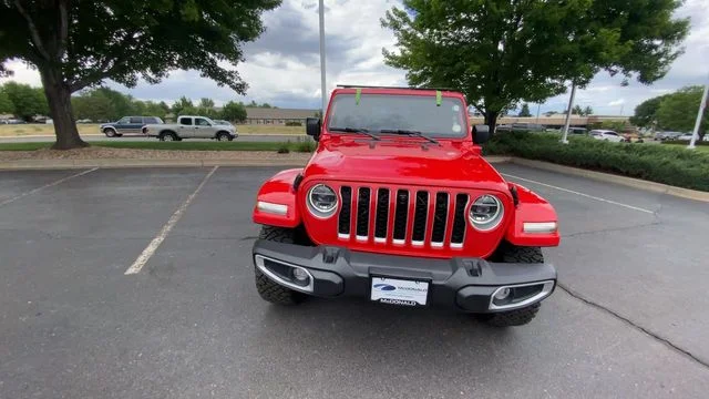 Used 2021 Red Jeep Unlimited Sahara 4xe image 3