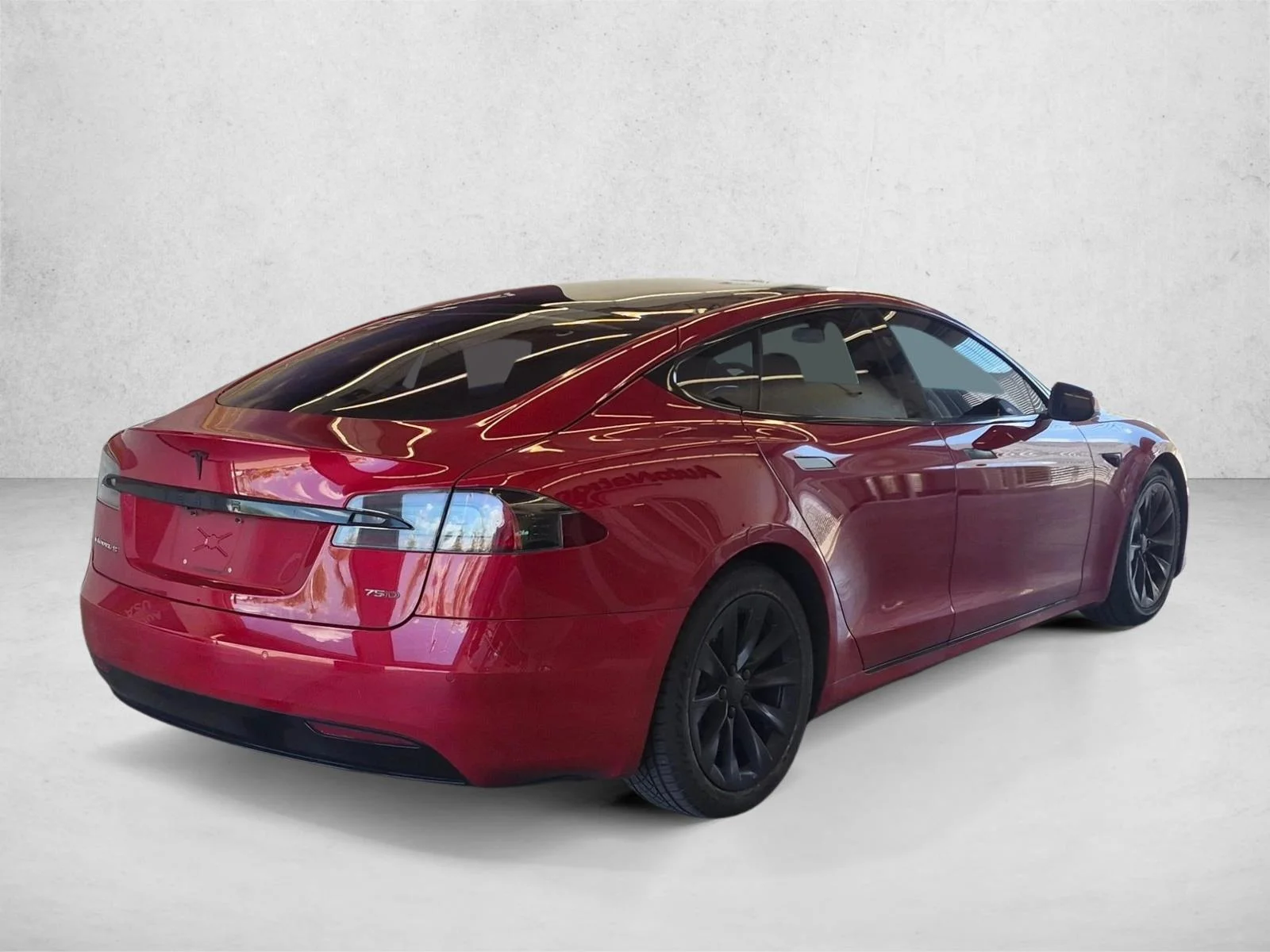 Used 2017 Red Tesla 75D image 5
