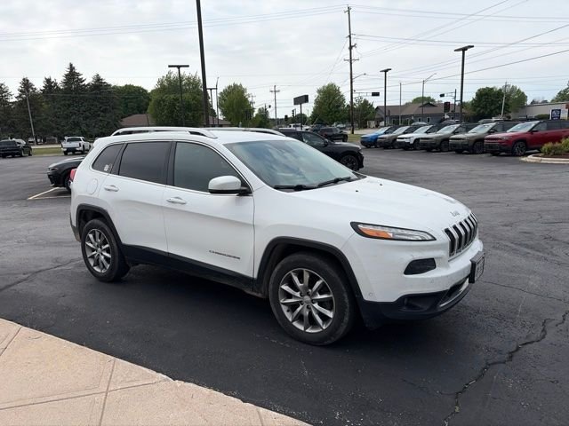 Used 2017 Bright White Clearcoat Jeep Limited image 1