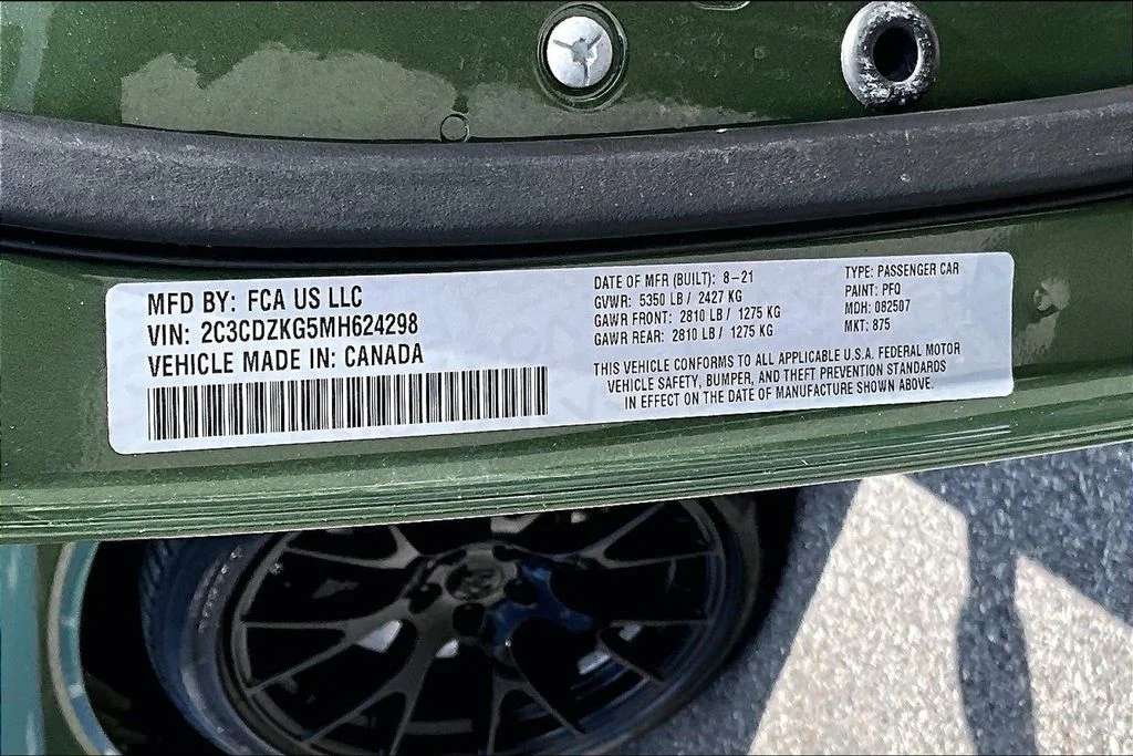 Certified Used 2021 Green Dodge GT image 18