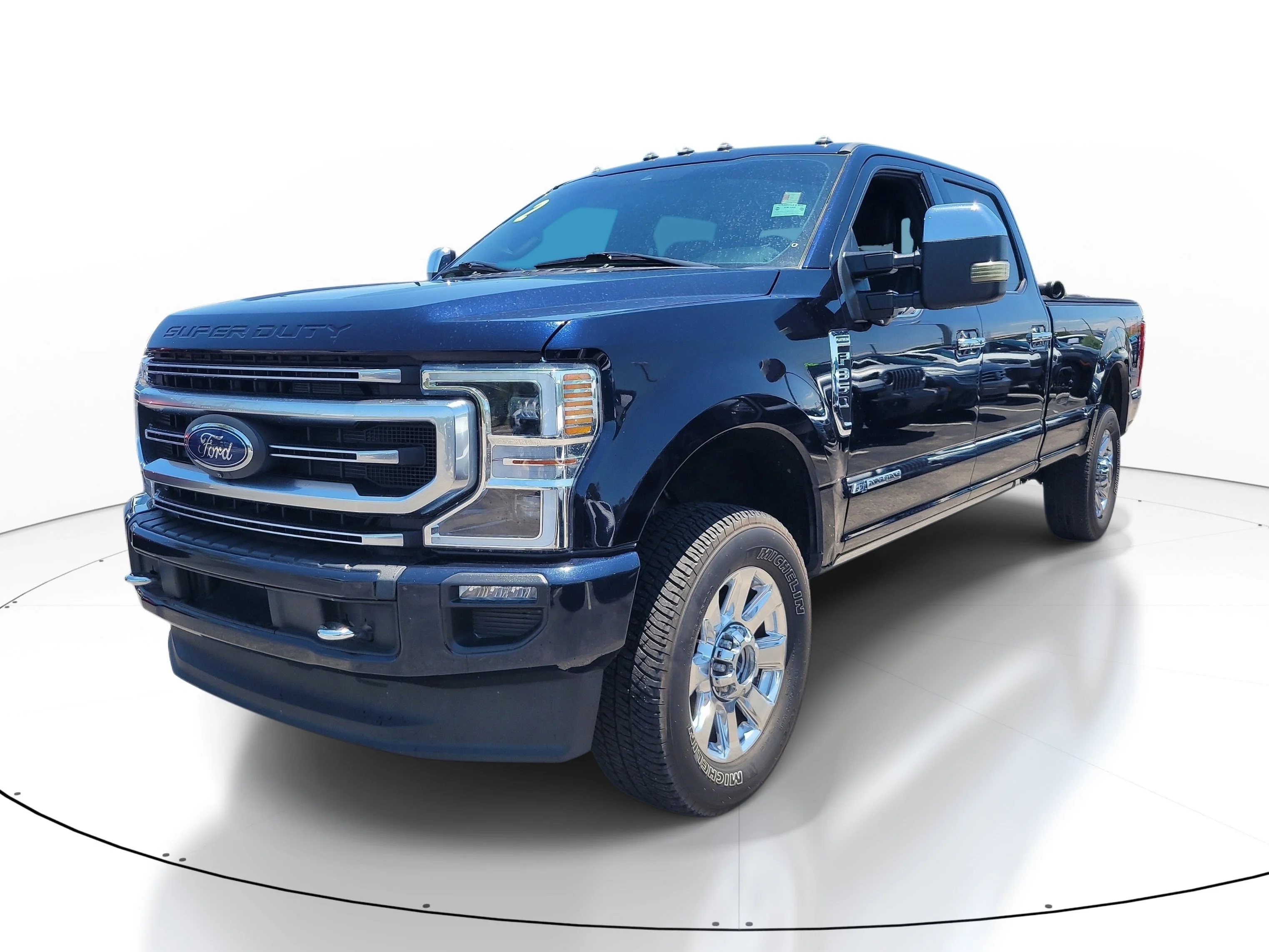 Used 2022 Blue Metallic Ford Platinum image 3