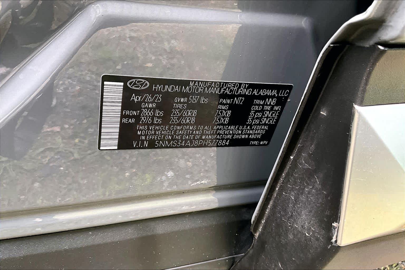 Used 2023 Hampton Gray Hyundai SEL image 34