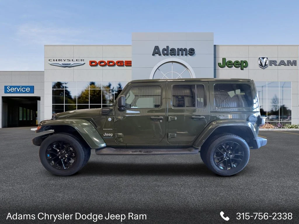 Used 2023 Green Jeep Sahara 4xe image 4