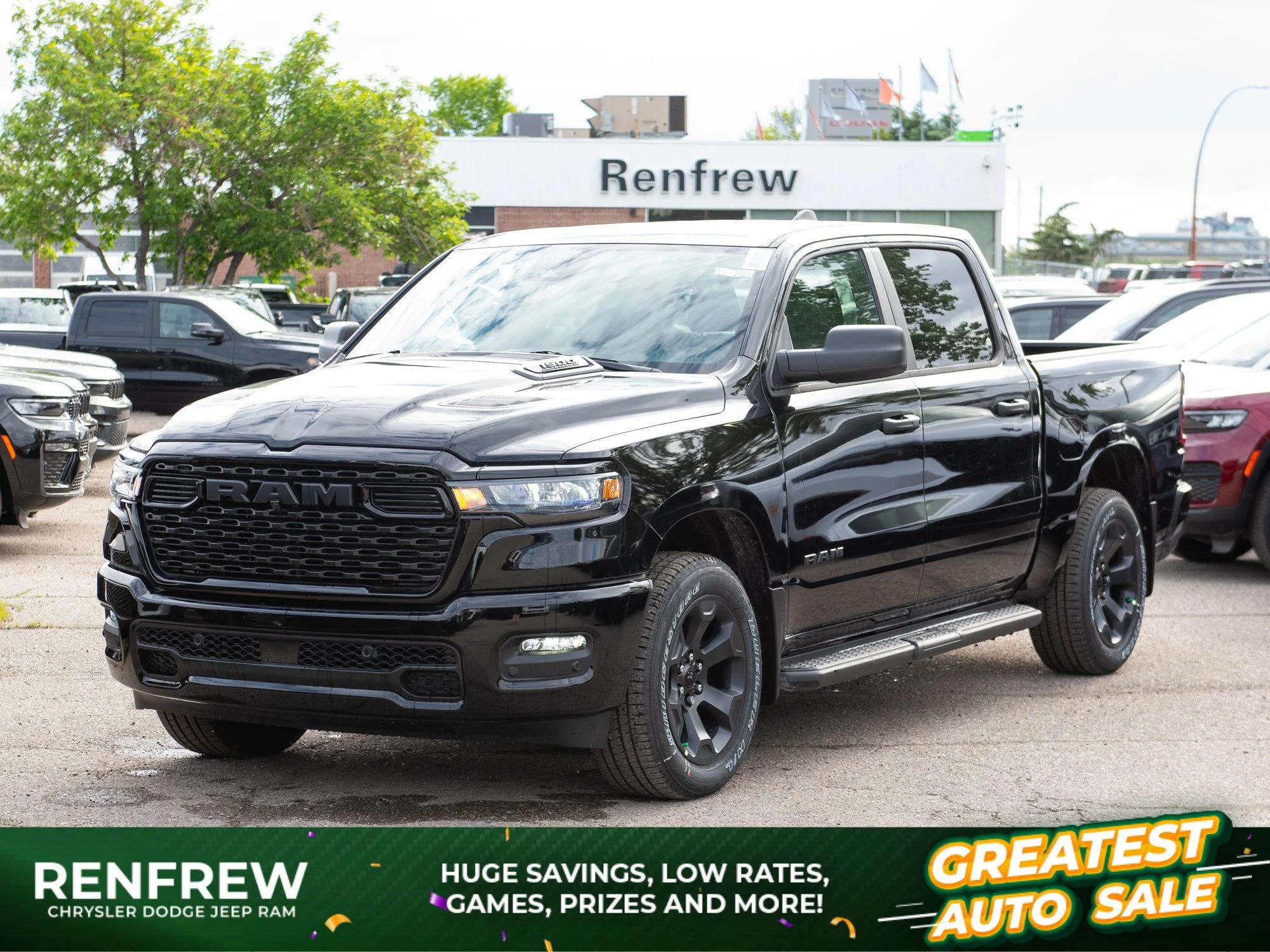 New 2026 Black RAM Express* Crew Cab 4x4, Running Boards, 3.92 Rear Axle, Adaptive Cruise image 1