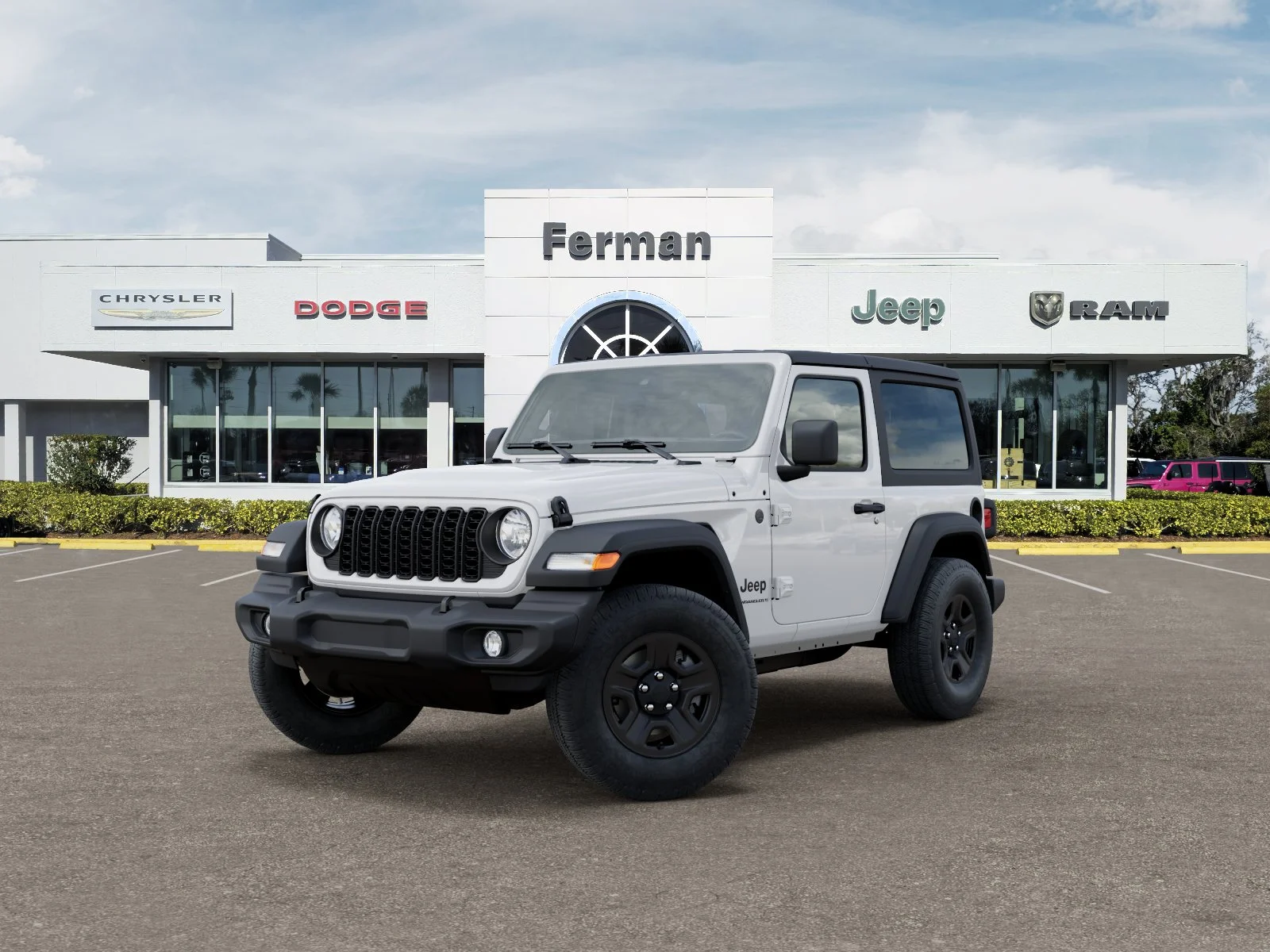 New 2026 Bright White Clear-Coat Exterior Paint Jeep Sport image 34
