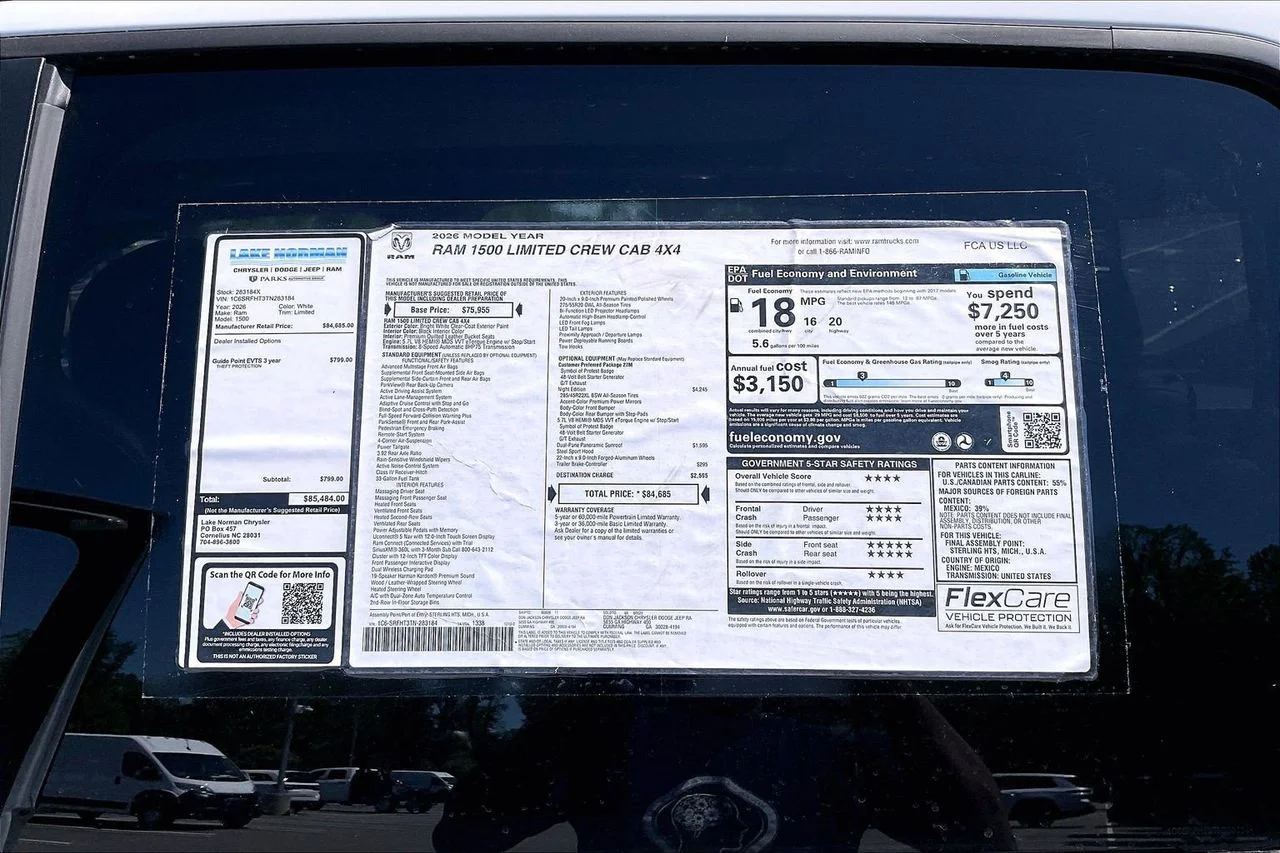 New 2026 Bright White Clearcoat RAM Limited image 40